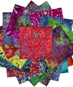 Assorted Colors Fabric Quilting Squares