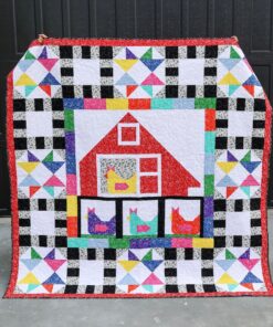 Funky Chickens Pre-Cut Ready-To-Sew Quilt Kit