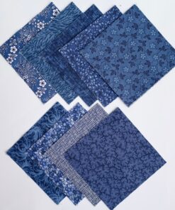 All Navy BLUE 90-piece pre-cut charm pack 5 inch squares