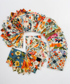 204 Pieces Mini Charm Pack - Cottage Florals 2.5 inc x 2.5 inch